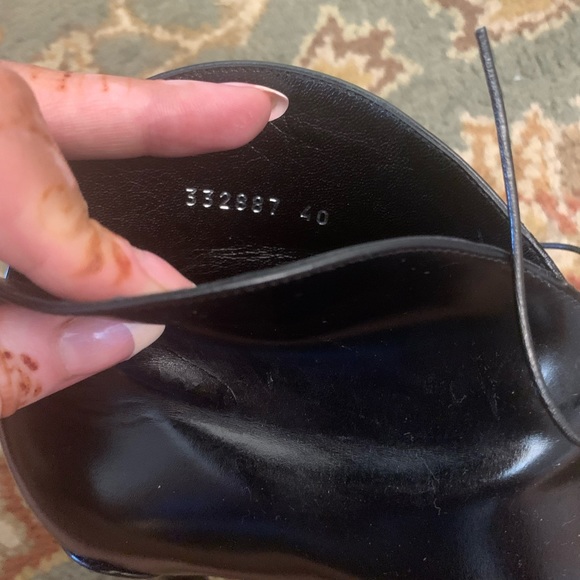 Gucci Stivale Pelle S. Cuoio Regent Nero Heels - Picture 12 of 12